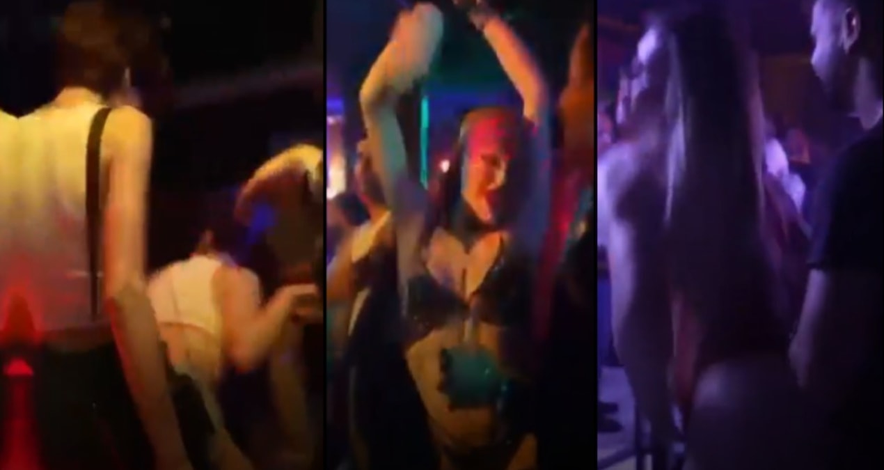 Fuhuş barına baskında rezil görüntüler