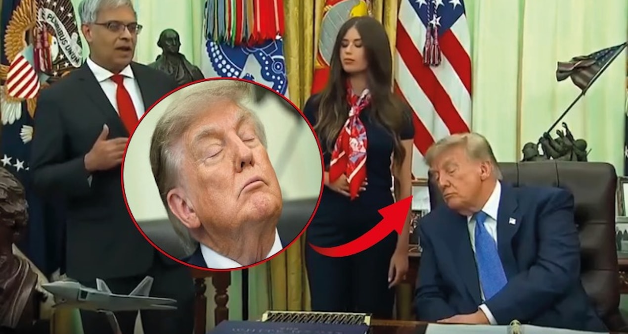 Biden’a ‘uykucu’ lakabı takmıştı: Trump canlı yayında uyuyakaldı